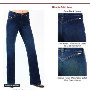 Miracle Faith Women's Dark Blue Jeans